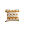 Almohada Nórdica Simple con Penachos Estilo Crema Cojín de Cabecera Tatami Respaldo Atmósfera Dormitorio Almohada Desmontable y Lavable