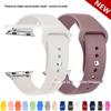 Adequado para Apple Conector de Metal Pulseira de Silicone para Relógio Applewatch89 Pulseira Esportiva de Cor Única Pulseira de Relógio iWatch
