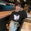 Camiseta Branca Estilosa para Meninas, Camisa Básica de Manga Longa Infantil para Crianças Maiores, Top Interno para Meninas, Novo Modelo Primavera e Outono 2025