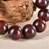 Pulsera de rama de ácido rojo de Laos color natural madera de caoba juego de texto para hombres y mujeres pulsera de rosario de 108 cuentas fabricantes de joyería venta al por mayor
