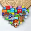 Serie YunnanAtracciones Culturales y Creativas ÚnicasXishuangbannaCiudad TurísticaSouvenirImanes de Refrigerador de Madera