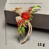 Broche de Pájaro Sentido de Diseño de Alta Gama Broche de Fénix Lujo Ligero Ramillete de Mariposa Pin de Celebridad Cibernética Accesorios de Hebilla para Ropa de Mujer