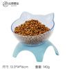 Nuevo tazón para gatos transfronterizo tazón para mascotas tazón para comida para gatos perros boca oblicua protección cervical tazón alto comida para mascotas mayoreo