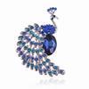Lanhao Broche Pavão Cristal Criativo Retrô Moda Coreana Liga Diamante Corsage Alfinete Feminino Acessórios de Vestuário