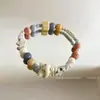 Venta Directa de Fábrica~Pulsera de Cerámica Linda de Dibujos Animados Peculiares de Jingdezhen para Mujeres Diseño de Nicho Dopamina Mejor Amiga Estudiante