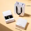 Caja desplegable de lujo ligero con relieve de rosa al por mayor, caja flotante con película de PE antioxidante para artículos pequeños, coleccionables, pulseras y joyas