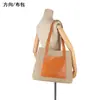 Bolso Tote de Piel Genuina Estilo Nuevo, Algodón Puro, Gran Capacidad, Bolso de Hombro para Mujer, Versátil, Moderno, Bolso Cruzado para el Trabajo