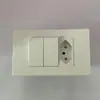 Comercio Exterior Sudamericano Modelo Privado de Fábrica Más Vendido Enchufe de Pared Brasileño con USB, Interruptor de Pared Tipo 120 Enchufe Brasileño