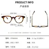 Gafas Pequeñas Hechas a Mano Estilo Japonés Montura Pequeña Otw6004 Ovaladas Retro Estilo Celebridad de Internet, Compatibles con Lentes de Graduación, Montura de Acetato