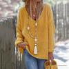 Moda Personalidad Viento Turquesa Símbolo de la Paz Estrella Amor Cruz Borla Collar Largo para Mujer Cadena de Lana