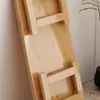 Mesa Baja Plegable para Té para Uso Doméstico, Mesa Perezosa de Madera Maciza de Bambú para Ventana de Mirador Tatami, Estilo Japonés para Balcón