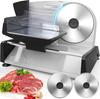 Cortadora de carne al por mayor de fábrica, cortadora de verduras de acero inoxidable con certificación europea y americana, cortadora de pan, queso, cordero, carne de res, para el hogar