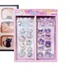 Nuevas Pegatinas de Pintura al Agua Vibratorias de Dibujos Animados Sanrio para Niños, Lindas Pegatinas de Agua 3D de Cristal, Pegatinas para Diario DIY