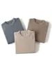 Suéter de Cachemir para Hombre con Cuello Redondo, Sencillo, Holgado, Grueso, Cálido, Versátil, Casual, de Negocios, Suéter Base Tejido para Otoño e Invierno
