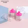 Tubo Triangular Transparente Rosa Pequeño Personalizado de 8 ml con Cabezal de Pincel Triangular Cabezal Redondo Plano Tubo Vacío Tubo Corto Brillo de Labios Esmalte de Labios Tubo Vacío