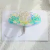 Cartão de felicitações tridimensional de aniversário pavão dos sonhos pavão criativo escultura em papel feita à mão mensagem de bênção de Ação de Graças Amazon cartão pequeno atacado