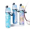 Botella de Agua en Spray Multifuncional para Deportes al Aire Libre, Aislamiento Frío y Calor de Verano, Aspersor, Doble Capa, Ciclismo, Fitness, Deportes