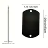 Material de acero inoxidable para láser versión ligera logo DIY colgante militar de acero inoxidable etiqueta redonda larga
