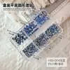 Kit de Materiales de Decoración con Pedrería DIY Pindou: Rhinestones Redondos Pequeños Planos de Vidrio Super Brillantes de Colores en Caja para Decoración de Muñecas