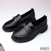 Zapatos mocasín negros al por mayor, marca OEM autorizada, estilo primavera y otoño, suela blanda, estilo británico, para madres