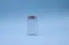 Garrafa de plástico transparente para animais de estimação Garrafa de boca larga de qualidade alimentar Garrafa Slub Garrafa de cápsula de goma de óleo de peixe Garrafa de cuidados de saúde em estoque