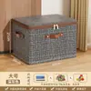 Cesta organizadora pequeña, elegante, con tapa abatible, hecha de tela Oxford, para organizar ropa y artículos del hogar