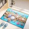 Tapete de Praia de Terra de Diatomáceas Estilo Americano Transfronteiriço, Capacho de Entrada, Tapete Decorativo para Chão, Resistente à Sujeira, Absorvente de Água, Tapete Antiderrapante