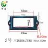 Suporte de Etiqueta 110x68mm Clipe de Cartão de Visita Slot para Cartão Slot de Inserção de Cartão Estrutura de Inserção de Etiqueta de Armário de Remédios Estrutura de Diretório