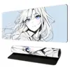 Mouse Pad Desenho de Linha Bidimensional Borda Grossa Travada Mouse Pad para Dormitório de Meninos e Meninas Teclado de Computador Mouse Pad de Escritório