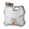 Cubo de Agua Transparente de PC para Exteriores de 12L con Grifo para Acampada en Coche Tour en Coche Tanque de Almacenamiento de Agua para Beber Hogar Puro