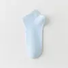 Calcetines de Algodón Puro de Xinjiang para Mujer, Calcetines Cortos para Primavera y Verano, Calcetines Bajos Invisibles Antibacterianos Absorbentes de Sudor para Mujer, Estilo Delgado de Verano de 40 Hilos