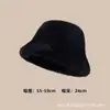 Sombrero de Cubo Grueso Cálido de Invierno de Stock Transfronterizo Versátil Sombrero de Pescador de Felpa Sombrero de Piel Sintética de Visón para Circunferencia de Cabeza Grande para Adultos