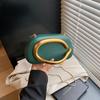 Tendencia Europea y Americana Caja Redonda Clásica Bolso de Mano para la Noche Mini Bolso Pequeño Manillar Metálico Retro Cadena de Hombro Bolso Cruzado