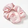 Scrunchie plissado de seda brilhante de alta qualidade transfronteiriço para mulheres, novo elástico de cabelo de alta elasticidade, corda para coque, acessório de cabelo