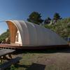 Fábrica de Tiendas de Campaña Sitio de Campamento Moderno Domo Estructura de Tubería de Acero Cubierta Alojamiento Biónico Exterior Vela Hotel Exterior