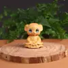 Nuevo Talla en Madera de Ciprés de Acantilado Animales del Zodiaco Chino Juguete Portátil Artículo de Mano Animal de Madera Maciza Lindo Chino Adorno Pequeño de Escritorio