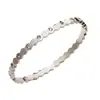 Pulsera de Acero de Titanio Que No Se Desvanece, Pulsera de Acero Inoxidable para Mujer con Superficie de Espejo e Incrustaciones de Diamante, Pulsera de Cierre, Lujo Ligero Europeo y Americano, Venta al por Mayor desde el Fabricante
