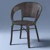 Silla de Ratán con Respaldo Tejido para Balcón, Silla de Ocio para Uso Doméstico, Adecuada para Apartamentos Pequeños, Patio Exterior, Personas Mayores y Juego de Sillas para Mesa de Té