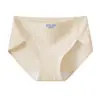 Ropa interior de algodón puro grado A para mujer, con un diseño de corte alto que no oprime las piernas, propiedades antibacterianas 10A, un fuelle extendido para mayor comodidad y un ajuste espacioso.