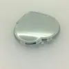 Espelho de Ferro Dobrável Simples Espelho de Maquiagem de Metal Espelho Simples Oval Base Espelho de Maquiagem Europeu e Americano Cromado Pode Ser DIY Folheado
