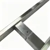Manija Sencilla de Acero Inoxidable para Puertas de Vidrio, Puertas Correderas, Puertas de Madera, Puertas sin Marco, Manija de Tubo Cuadrado, Manija para Puerta de Vidrio
