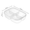 Caja de Almacenamiento de Alimentos para el Hogar, Caja para Preparación y Porcionado en la Cocina, Caja de Conservación para Refrigerador de Cuatro Compartimentos, a Prueba de Olores, para Verduras y Carnes Congeladas