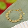 Joyería Yuebao Plata Esterlina S925 Chapado en Oro Jade Hetian Jade Fino Jade de Agua Pulsera Cuadrada Geométrica Vintage de Lujo Ligero Pulsera Elegante