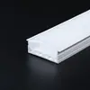 Tira de Luz LED Flexible de Silicona Embebida con Cubierta de Borde Frontal, Cubierta de Canal de Luz Lineal, Cubierta de Canal para Tira de Luz