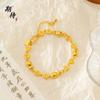 Ansioso por Pulseira de Moedas Estilo Retrô Chinês Design Nicho Pulseira Pequena de Peixinho Dourado High-End Pulseira Interligada Versátil