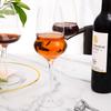 Taça de Vinho Tinto de Cristal Personalizada Feita à Mão Bordeaux Haste Ultrafina Taça de Vinho de Luxo Acessível de Alta Qualidade