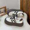 Zapatos Blancos de Cabeza Grande Beier para Mujer Cabeza Grande Nuevos Ins de Moda Nicho Suela Gruesa que Aumenta la Altura Zapatos de Plataforma Feos Lindos LZ6018