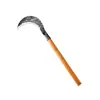 Hoz Martillada de Acero al Manganeso para Cortar Tallos de Maíz, Hierba y Ramas; Machete de Doble Propósito para Deshierbar y Limpiar Caminos