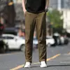 Calças de Caminhada de Fibra de Poliéster Novas Primavera/Verão 2026 Masculinas Largas Retas Casuais de Trabalho Finas Calças Esportivas