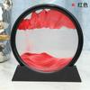 Reloj de arena creativo con pintura de arena movediza de vidrio 3D para sala de estar, oficina, descompresión, pintura de arena movediza, adornos, decoración de oficina al por mayor